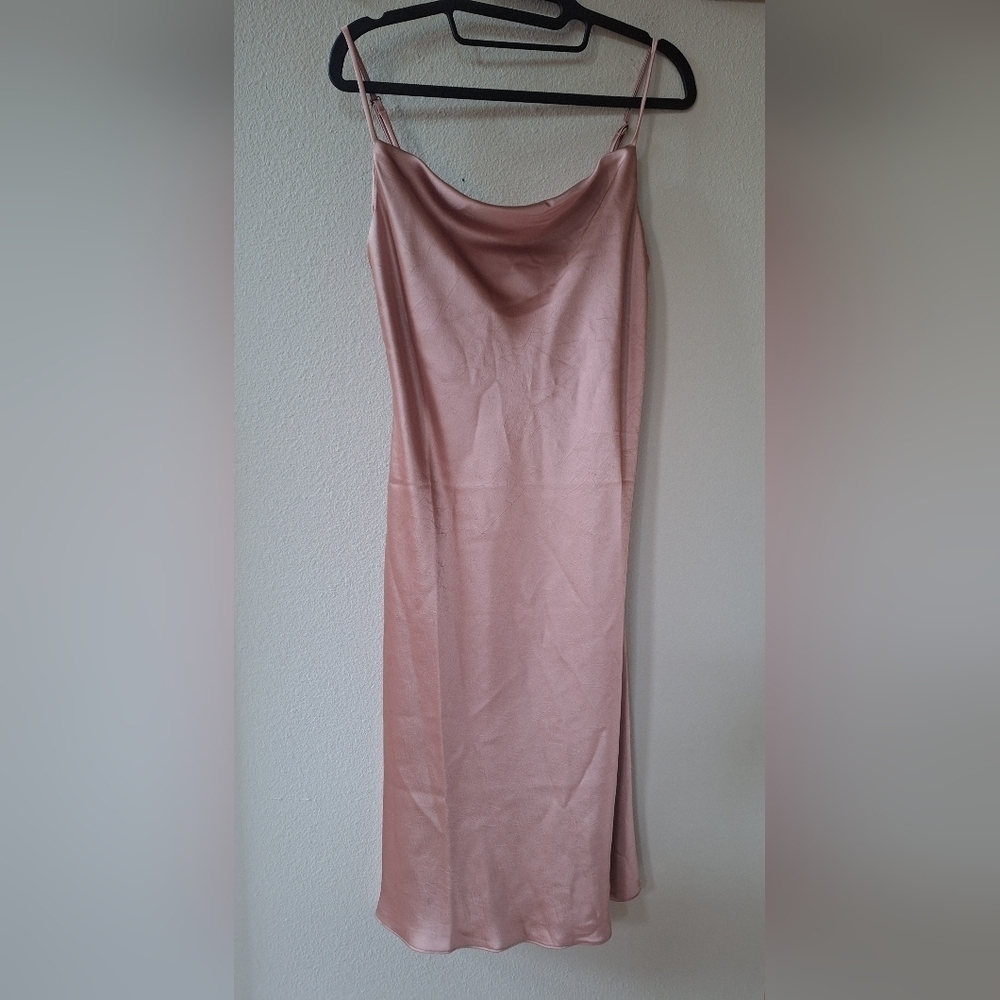 NWT Hatch Womens The Easy Slip Dress Rosewood Adjustable Size 0